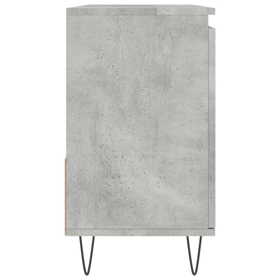 Armario de baño madera contrachapada gris hormigón 65x33x60