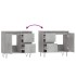 Armario de baño madera contrachapada gris hormigón 65x33x60