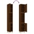 Armario de baño madera contrachapada roble marrón 30x30x190