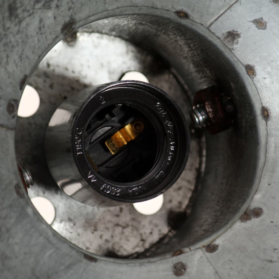 Lámparas de pared/techo industrial 2 uds plateada 20x25 cm