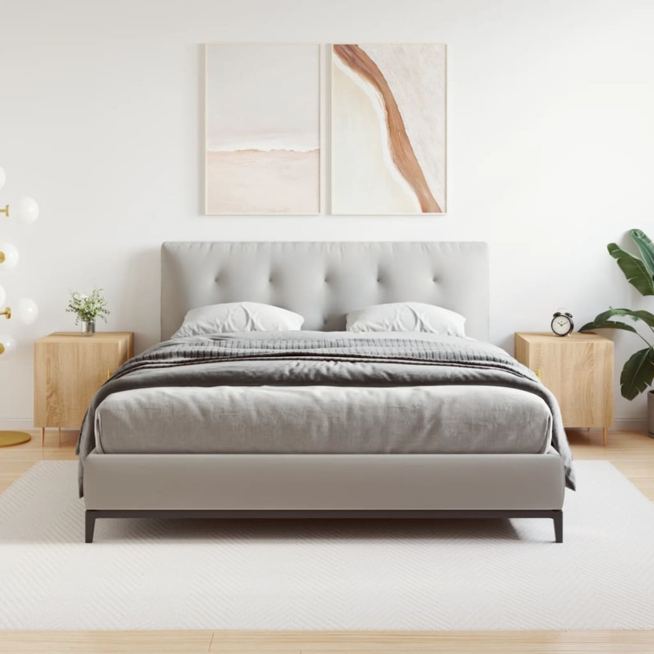 Mesitas noche 2 uds madera ingeniería roble Sonoma 40x40x50