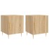 Mesitas noche 2 uds madera ingeniería roble Sonoma 40x40x50