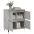 Aparador de madera contrachapada gris hormigón 60x35x70