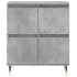 Aparador de madera contrachapada gris hormigón 60x35x70