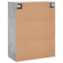 Armario de pared gris hormigón 69,5x34x90