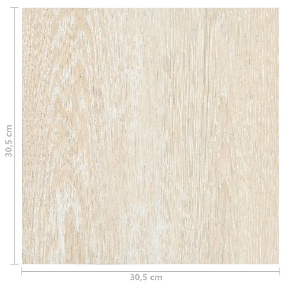 Lamas para suelo autoadhesivas 55 uds PVC beige 5,11