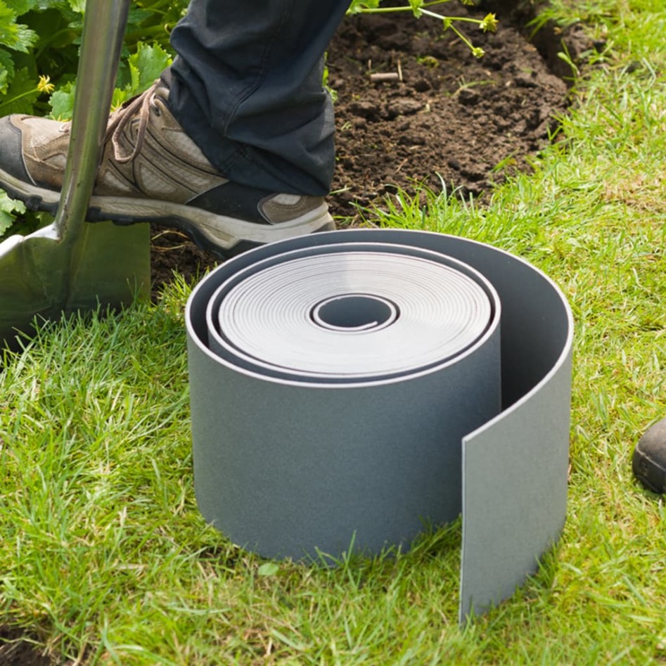 Nature Bordura de jardín gris 0,15x10