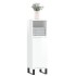Armario de baño madera contrachapada blanco brillo 30x30x100