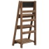 Soporte para plantas de 3 niveles y pizarra madera maciza