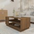 Mesa de centro madera de ingeniería marrón roble 102x55x43