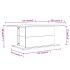 Mesa de centro madera de ingeniería gris Sonoma 102x55,5x40