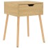 Mesita de noche madera de ingeniería roble Sonoma 40x40x56