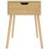 Mesita de noche madera de ingeniería roble Sonoma 40x40x56