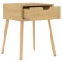 Mesita de noche madera de ingeniería roble Sonoma 40x40x56