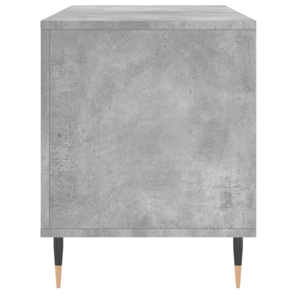 Mueble discos madera contrachapada gris hormigón 100x38x48