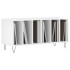 Mueble discos madera contrachapada blanco brillo 100x38x48