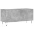 Mueble discos madera contrachapada gris hormigón 100x38x48