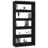 Estantería/divisor madera de ingeniería negro 80x30x166