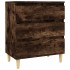 Aparador madera contrachapada color roble ahumado 60x35x70