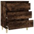 Aparador madera contrachapada color roble ahumado 60x35x70