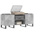 Mueble discos madera contrachapada gris hormigón 121x38x48