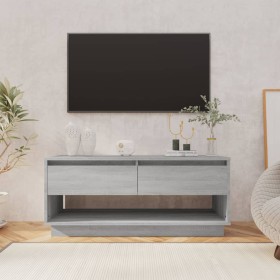 Mueble de TV madera de ingeniería gris Sonoma 102x41x44