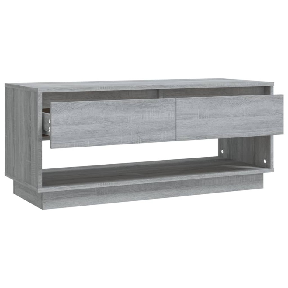 Mueble de TV madera de ingeniería gris Sonoma 102x41x44
