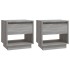Mesitas noche 2 uds madera ingeniería gris Sonoma 45x34x44