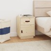 Mesita de noche madera maciza de pino 40x34x55 cm