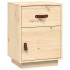 Mesita de noche madera maciza de pino 40x34x55