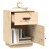 Mesita de noche madera maciza de pino 40x34x55