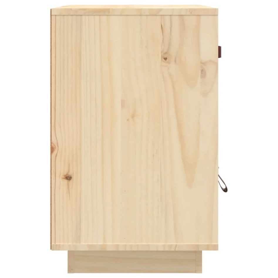 Mesita de noche madera maciza de pino 40x34x55
