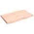 Tablero de mesa madera maciza borde natural 80x50x(2-6)