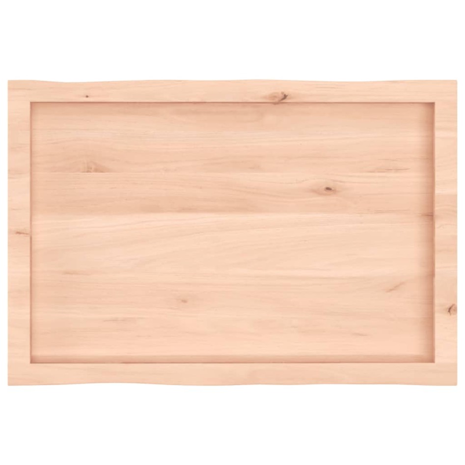Tablero de mesa madera maciza borde natural 80x50x(2-6)