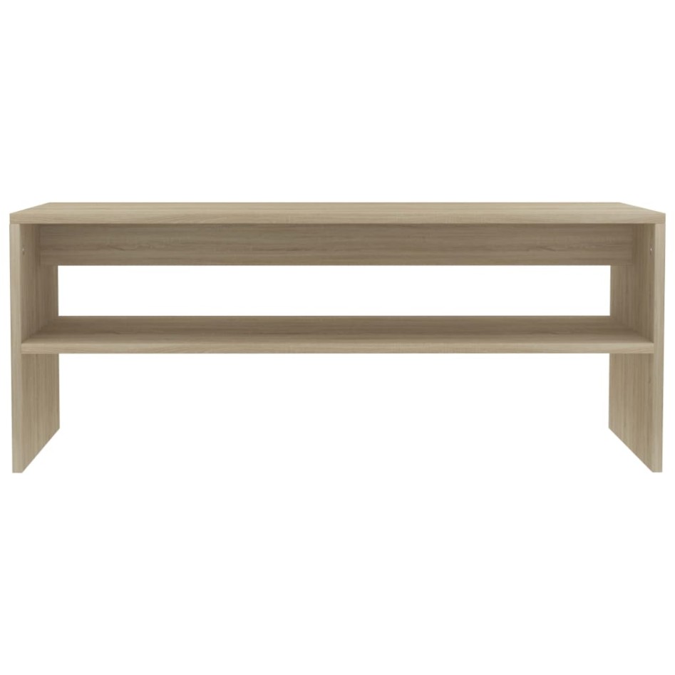 Mesa de centro madera contrachapada roble Sonoma 100x40x40