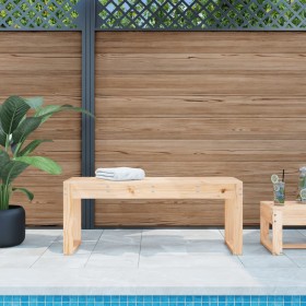 Banco de jardín madera maciza de pino 110x38x45