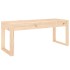 Banco de jardín madera maciza de pino 110x38x45