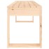 Banco de jardín madera maciza de pino 110x38x45