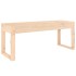 Banco de jardín madera maciza de pino 110x38x45