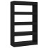 Estantería/divisor madera de ingeniería negro 80x30x135