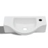 Lavabo de cerámica blanco con agujero para