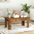 Mesa de centro madera contrachapada roble ahumado 100x60x42