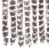 Cortina mosquitera chenilla gris taupe y blanco 90x220