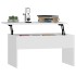 Mesa de centro madera contrachapada blanco 80x50,5x41,5