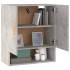Armario de pared madera contrachapada gris hormigón 60x31x70