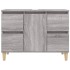 Armario de lavabo madera contrachapada gris Sonoma 80x33x60