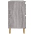 Armario de lavabo madera contrachapada gris Sonoma 80x33x60