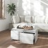 Mesa de centro madera de ingeniería gris Sonoma 90x50x41,5