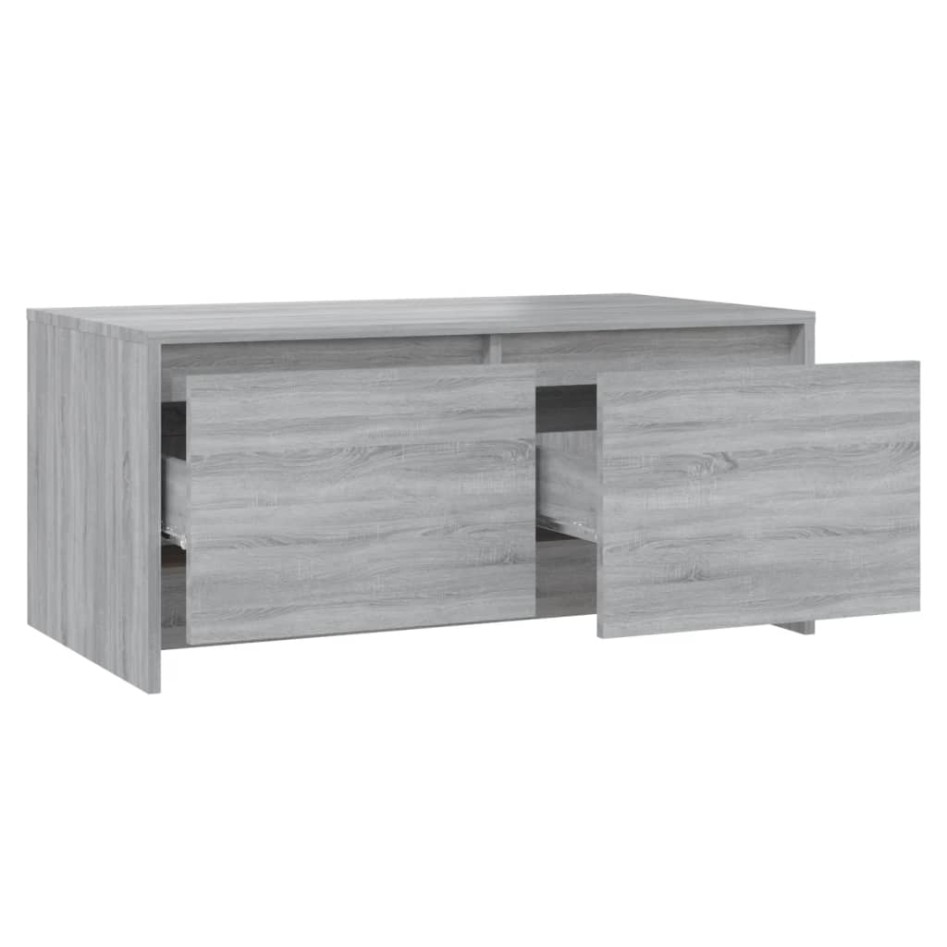 Mesa de centro madera de ingeniería gris Sonoma 90x50x41,5