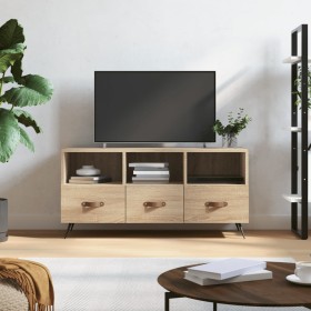 Mueble de TV madera de ingeniería roble Sonoma 102x36x50